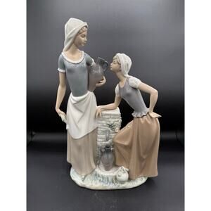 Nao by Lladro “Two Girls by Well with Watering Jugs” Sculpture